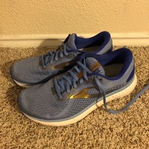 Brooks Womens Shoes Glycerin 18 Light Blue Size 11 medium (11B)